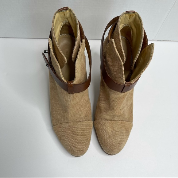 RAG & BONE Harrow Canvas Ankle Boots - Picture 11 of 13